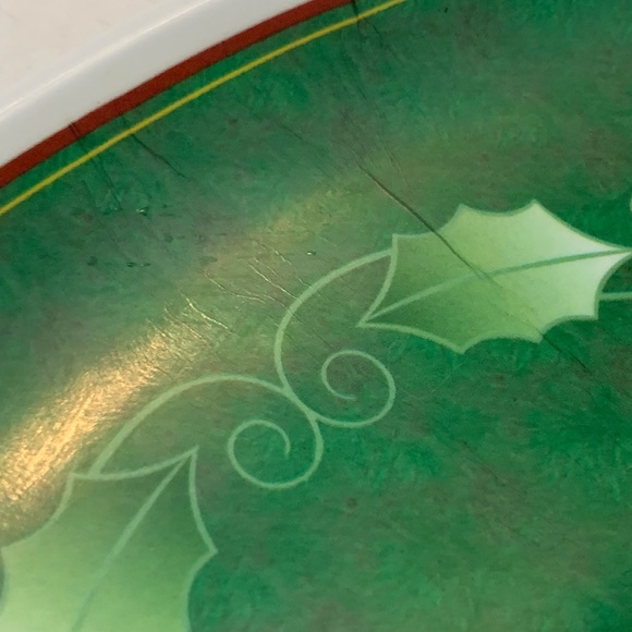 Vintage Acrylic Plastic Christmas Tree Chip and Dip Dish. Vintage Christmas - Picture 5 of 8